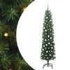 vidaXL &Aacute;rbol de Navidad artificial Verde 210 cm PVC, Acero y Pl&aacute;stico