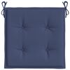 vidaXL Cojines para muebles palets 2 uds tela azul marino 40x40x4 cm