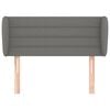 vidaXL Cabecero de tela gris oscuro 93x23x78/88 cm