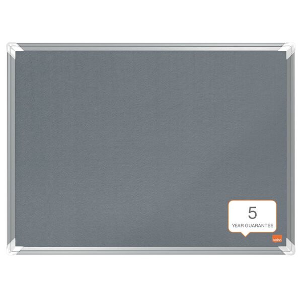 Nobo Tabl&oacute;n de anuncios de corcho Premium Plus 60x45 cm gris