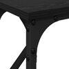 vidaXL Mesa Consola Roble negro 140 x 23 x 75 cm