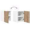 vidaXL Mueble colgante 2 pcs Roble Artesano y 30 x 31 x 40 cm
