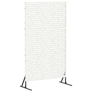 vidaXL Pantalla de Privacidad 100 x 50 x 180 cm Acero Blanco