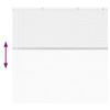 vidaXL Persiana para Ventana con cortinas Manual Blanco Aluminio