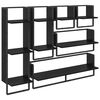 vidaXL Conjunto de estantes de pared Montada en la pared 6 pcs
