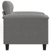 vidaXL Sill&oacute;n de tela microfibra gris oscuro 60 cm