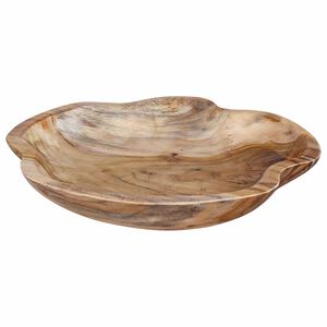 vidaXL Frutero JEPARA Madera Teak Marr&oacute;n &Oslash; 30 cm