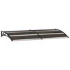 vidaXL Marquesina de puerta PC negro 200x75 cm
