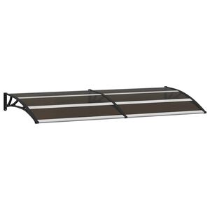 vidaXL Marquesina de puerta PC negro 200x75 cm