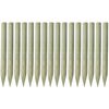 vidaXL Postes de valla puntiagudos 16 uds madera impregnada 100 cm