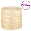 vidaXL Cuerda 100% sisal 4 mm 500 m