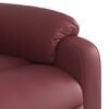 vidaXL Sillón reclinable de cuero sintético rojo tinto