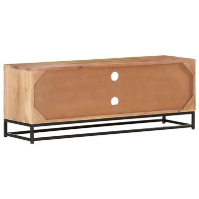 vidaXL Mueble de TV de madera maciza de acacia 110x30x40 cm