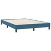 vidaXL Cama box spring con colch&oacute;n terciopelo azul oscuro 160x220 cm