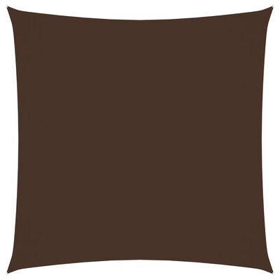 vidaXL Toldo de vela cuadrado tela Oxford marrón 4,5x4,5 m