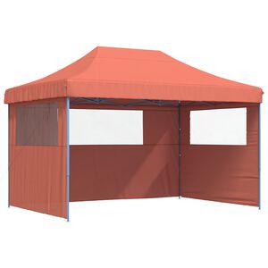 vidaXL Carpa de Fiesta 279 x 410 x 315 cm Terracota Tela Oxford