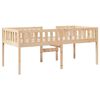 vidaXL Cama para ni&ntilde;os sin colch&oacute;n madera maciza de pino 75x190 cm