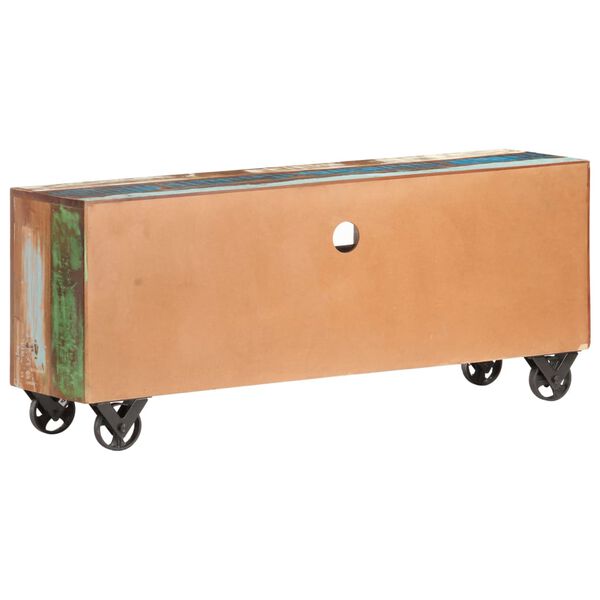 vidaXL Mueble para TV de madera maciza reciclada 120x30x50 cm