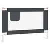 vidaXL Barandilla de seguridad cama de ni&ntilde;o gris oscuro tela 100x25 cm