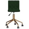 vidaXL Sillas de comedor giratorias 2 unidades terciopelo verde oscuro