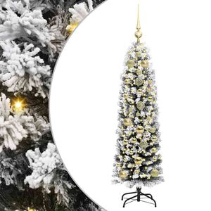 vidaXL &Aacute;rbol de Navidad artificial Verde 150 cm PVC, Acero y Pl&aacute;stico