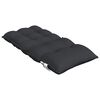 vidaXL Cojines para silla con respaldo bajo 4 uds tela Oxford negro