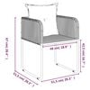 vidaXL Juego de comedor para jard&iacute;n 7 piezas negro