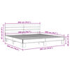 vidaXL Estructura cama madera ingenier&iacute;a metal roble ahumado 200x200cm