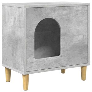 vidaXL Casa para Gatos Concreto 51 x 30 x 52 cm Madera de ingenier&iacute;a