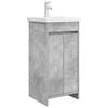 vidaXL Vanidad de ba&ntilde;o con lavabo Gris Hormig&oacute;n 42 x 40 x 84,5 cm