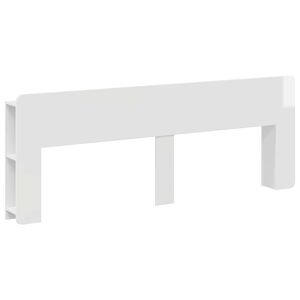 vidaXL Cabecero con armario Brillante Madera de Ingenier&iacute;a
