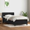 vidaXL Cama box spring con colch&oacute;n cuero sint&eacute;tico negro 80x210 cm