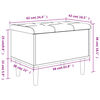 vidaXL Banco con almacenaje madera de ingenier&iacute;a blanco 62x42x46 cm