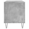 vidaXL Mueble discos madera contrachapada gris hormigón 100x38x48 cm