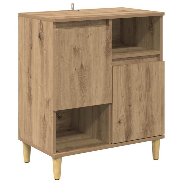 vidaXL Vitrina Roble artisan 35 x 60 x 70 cm Madera contrachapada