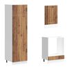 vidaXL Mueble cocina Lucca madera vieja 7 pzas madera contrachapada