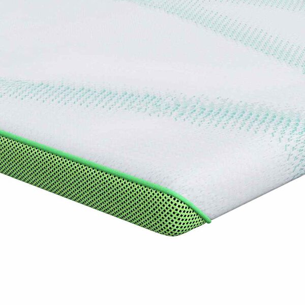 vidaXL Sobrecolch&oacute;n y verde 140 x 190 cm Tela jacquard