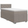 vidaXL Cama box spring con colch&oacute;n con cabecera Topo 100 x 200 cm Tela