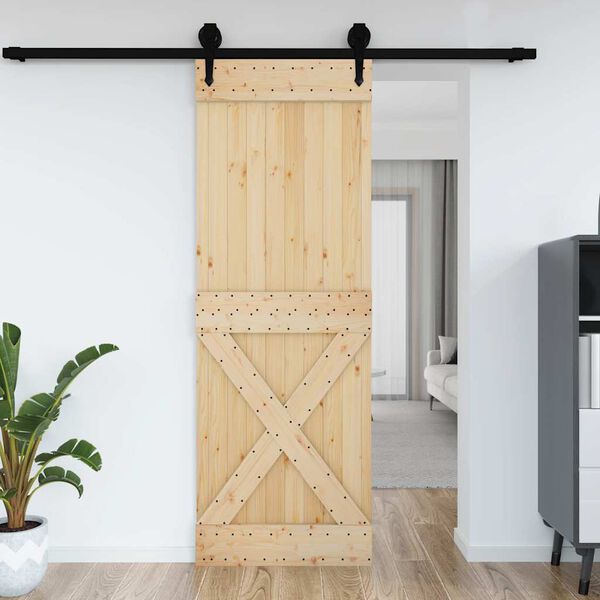 vidaXL Puerta NARVIK madera maciza pino 80x210 cm