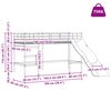 vidaXL Estructura de litera para ni&ntilde;os con tobog&aacute;n y Antracita