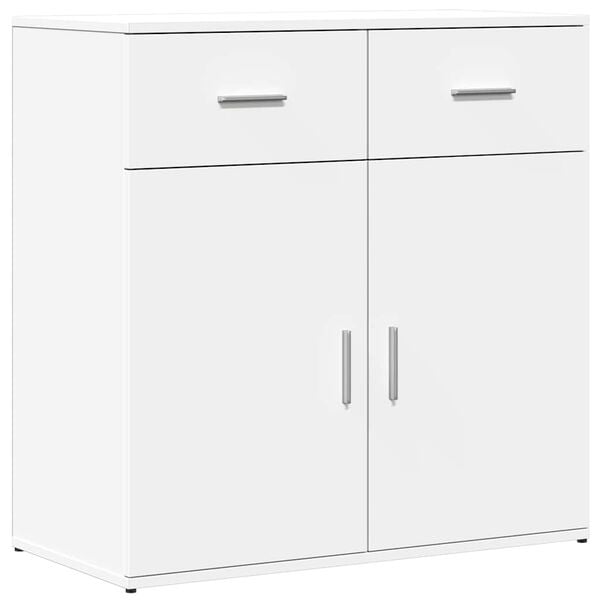 vidaXL Aparadores 2 unidades madera de ingenier&iacute;a blanco 79x38x80 cm