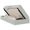 vidaXL Cama con almacenamiento y colch&oacute;n Gris Claro 100 x 200 cm