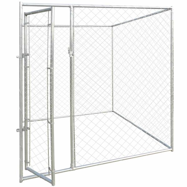 vidaXL Perederas Plateado 192 x 192 x 195 cm Acero galvanizado