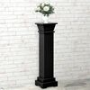 vidaXL Soporte plantas pilar cuadrado cl&aacute;sico negro 17x17x66 cm MDF
