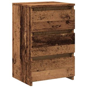 vidaXL Mesita de noche madera de ingenier&iacute;a envejecida 40x35x62,5 cm