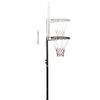 vidaXL Canasta de baloncesto polietileno blanco 216-250 cm