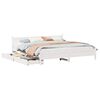 vidaXL Cama sin colch&oacute;n madera maciza de pino blanca 180x200 cm