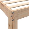 vidaXL Cama con estanter&iacute;a sin colch&oacute;n madera maciza de pino 135x190cm