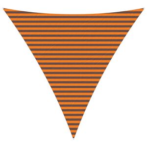 vidaXL Toldo Vela de Sombra Naranja y Marr&oacute;n 4 x 4 x 4 m