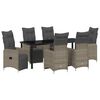 vidaXL Conjunto de Comedor de Jard&iacute;n 7 pcs Beige rat&aacute;n sint&eacute;tico